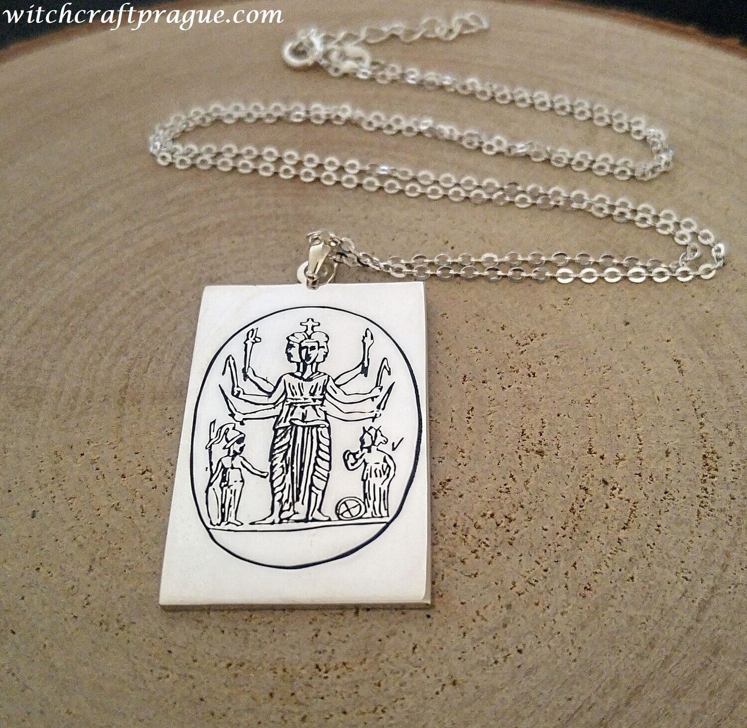 Hecate amulet necklace witchcraft Wicca talisman