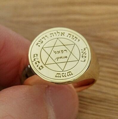 Archangel Raphael sigil ring Witchcraft amulet