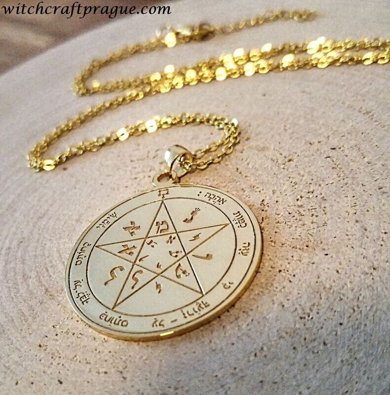 Witchcraft Second Pentacle of Venus necklace seal of Solomon
