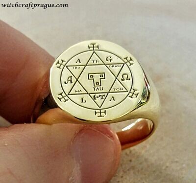 Hexagram of Solomon goetia ring witchcraft amulet
