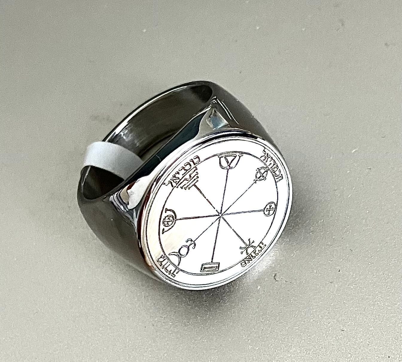 Third pentacle of Mercury ring, seal of Solomon talisman
