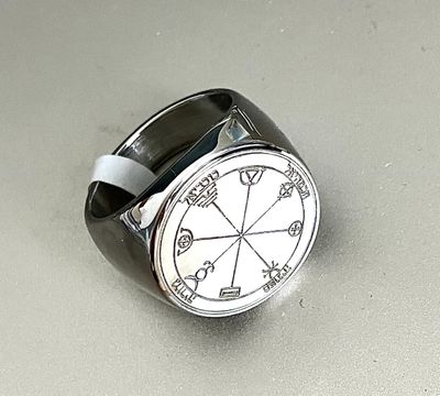 Third pentacle of Mercury ring, seal of Solomon talisman