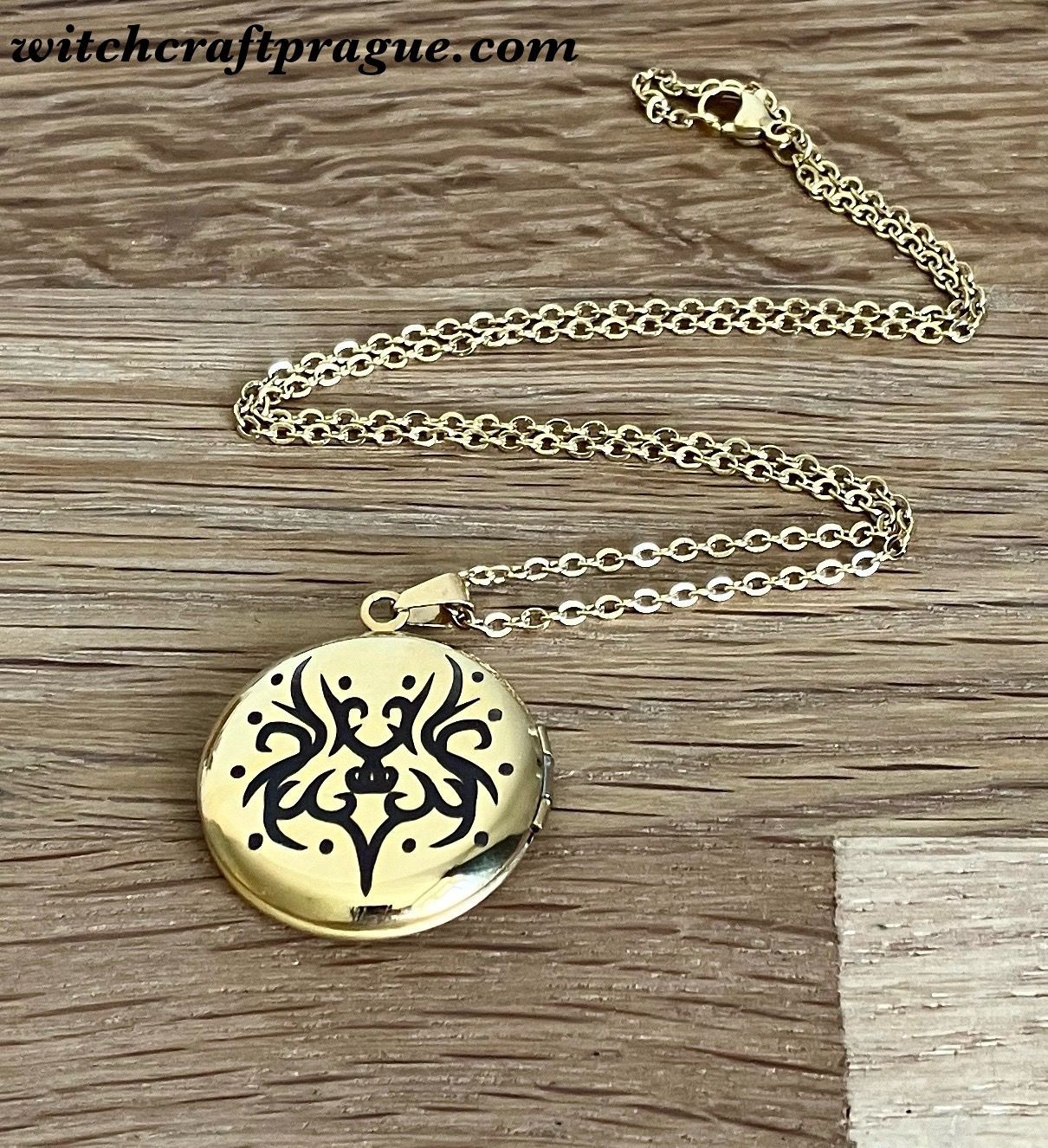 Witchcraft protection and love spell locket necklace