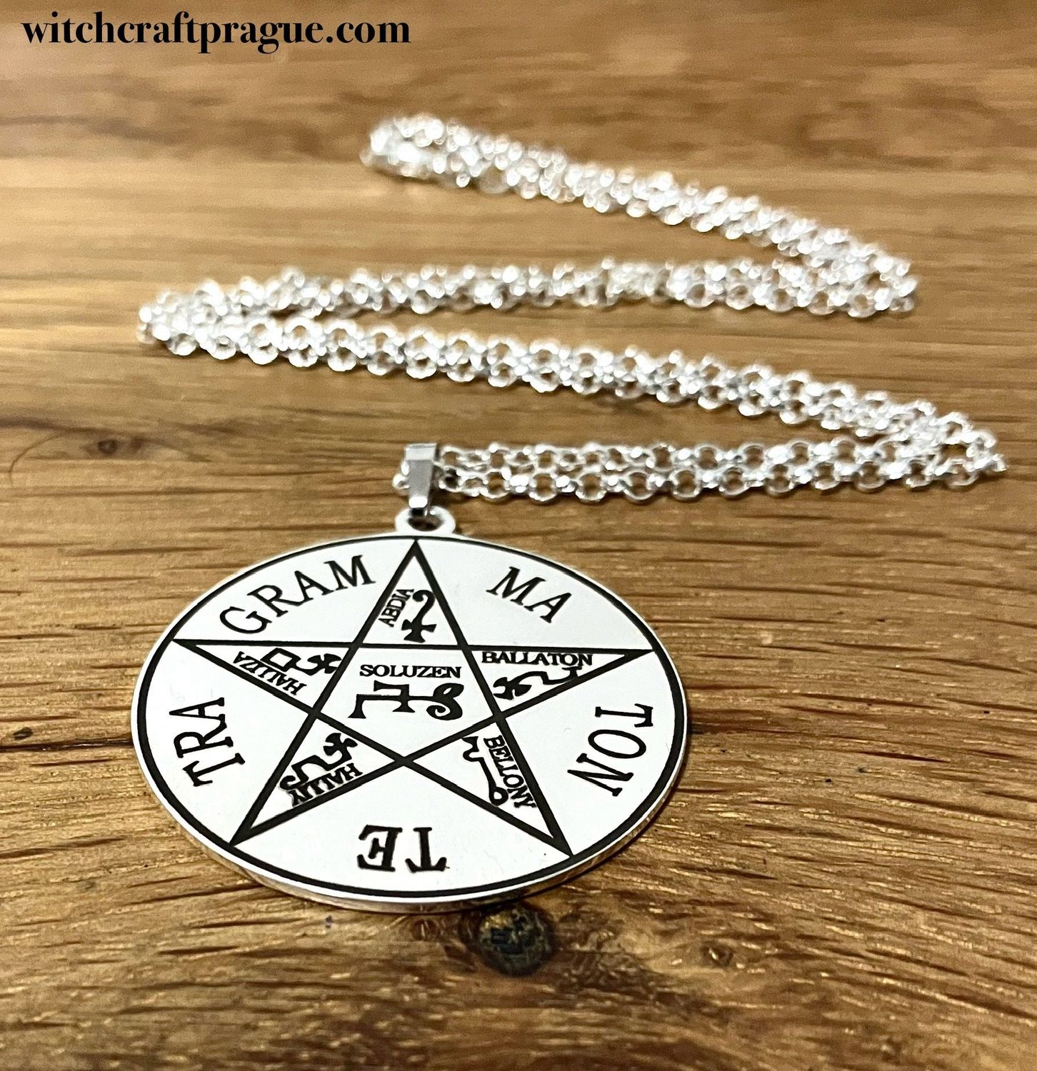 Pentagram of Solomon necklace Goetia amulet