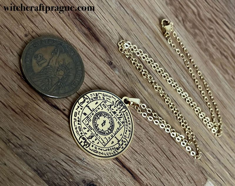 Witchcraft spirit Azielis sigil necklace amulet