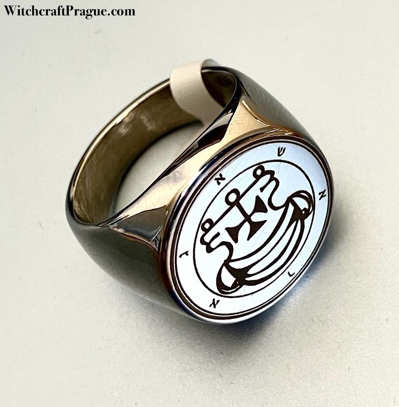 Witchcraft Agares sigil ring Goetia