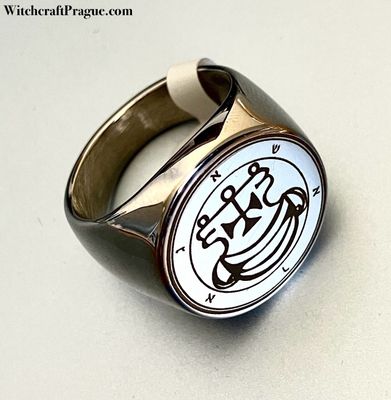 Witchcraft Agares sigil ring Goetia