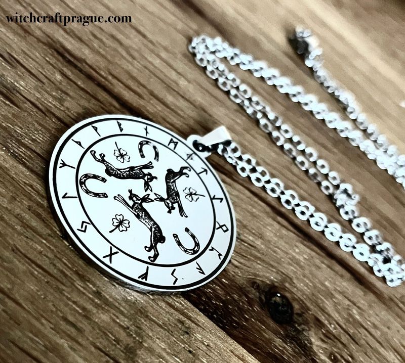 Lucky Charm Necklace, Fortune and Positive Energy amulet