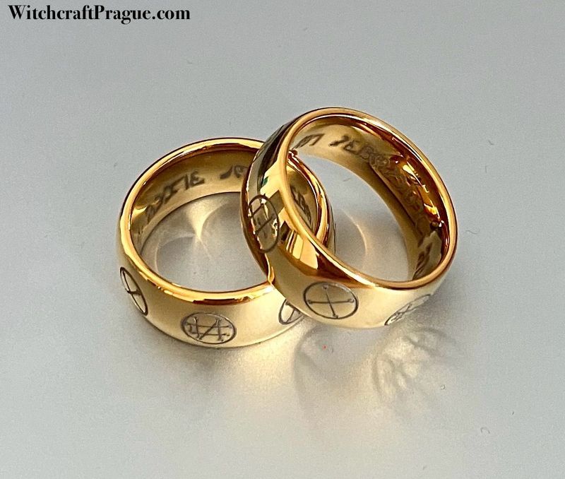 Witchcraft Archangels blessing and protection amulet ring