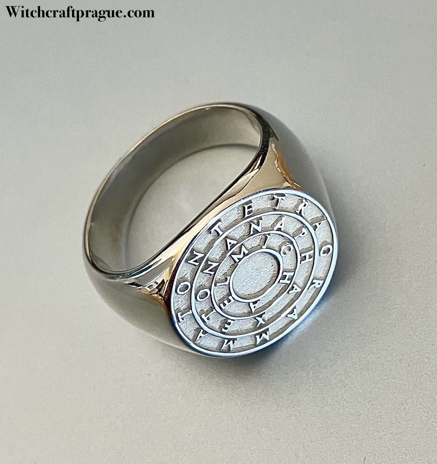Goetia magick ring of Solomon, protection amulet, Materials: 925 Silver