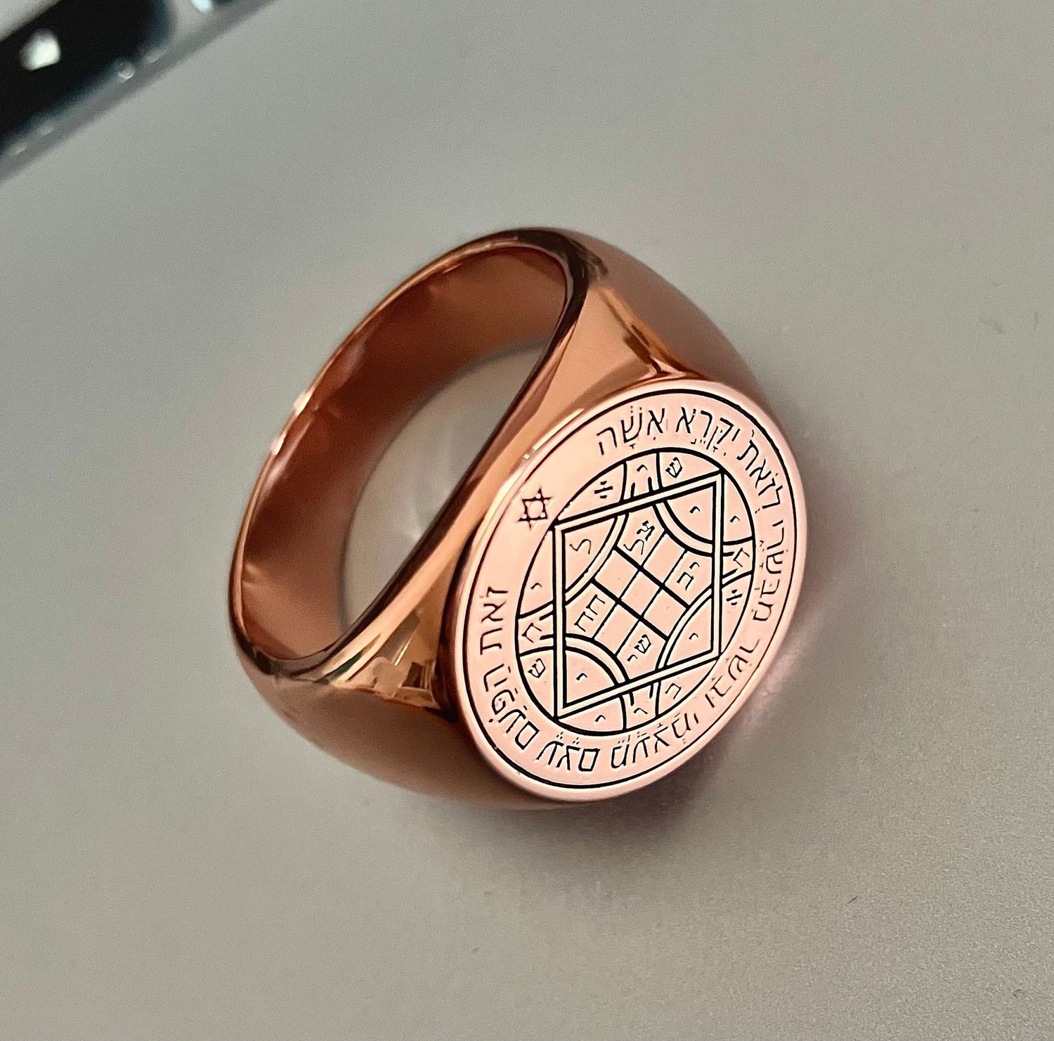 Fourth Pentacle of Venus copper ring