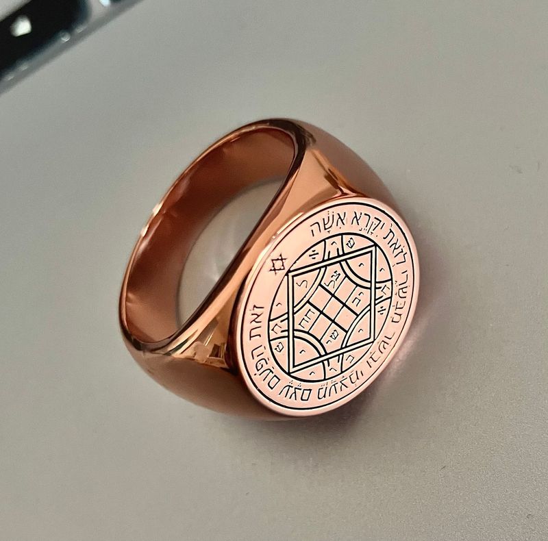 Fourth Pentacle of Venus copper ring