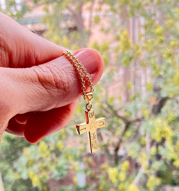 Cross amulet for protection from evil necklace