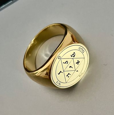 Third Pentacle of Mars ring key of Solomon witchcraft amulet