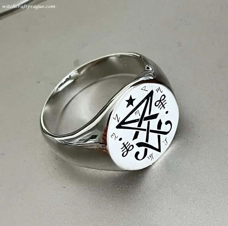 Lucifer Sigil ring amule