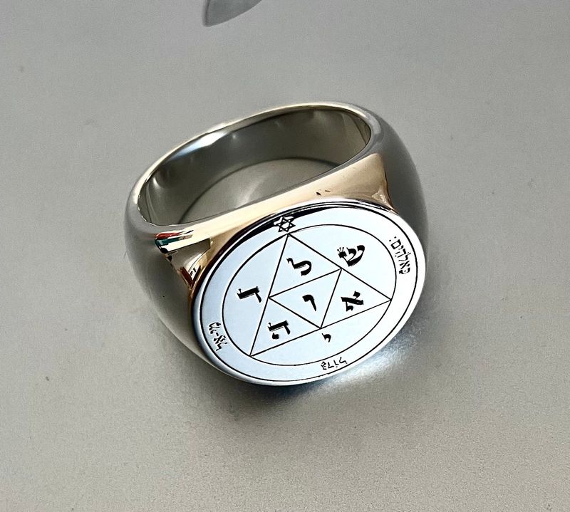 Third Pentacle of Mars ring key of Solomon witchcraft amulet