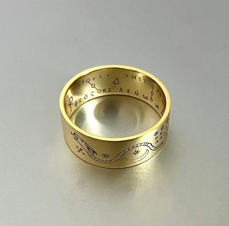 Witchcraft protection ring from evil and pain