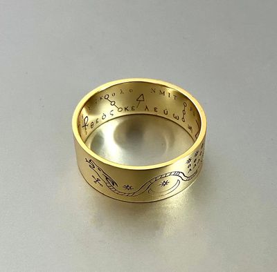 Witchcraft protection ring from evil and pain