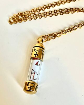 Spell bottle talisman necklace for fortune and success