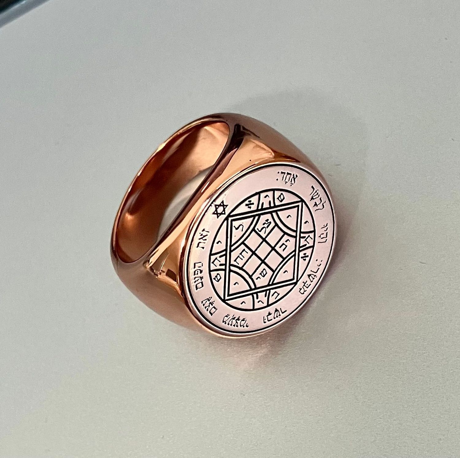 Fourth Pentacle of Venus copper ring