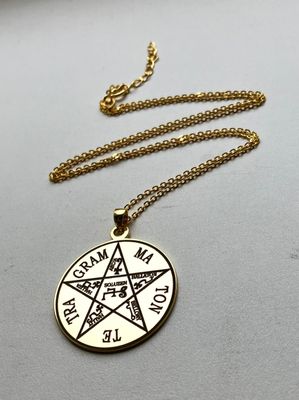 Pentagram of Solomon necklace Goetia amulet