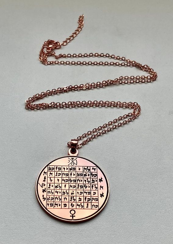 Venus talisman copper necklace, Love spell pendant Venus talisman copper necklace, Love spell pendant