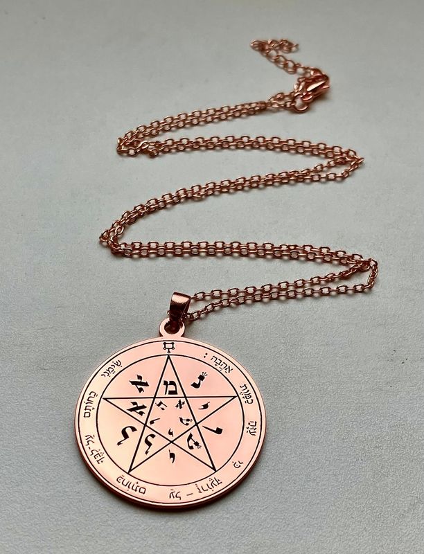 Seal of Solomon Second Pentacle of Venus love necklace Seal of Solomon Second Pentacle of Venus love necklace