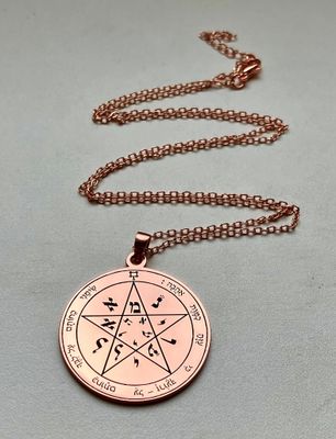 Seal of Solomon Second Pentacle of Venus love necklace