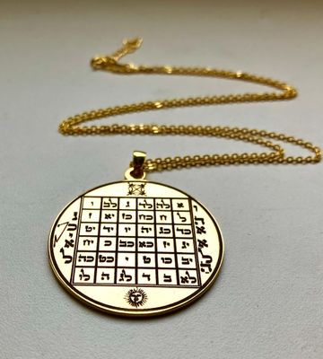 Sun talisman necklace Fortune and success