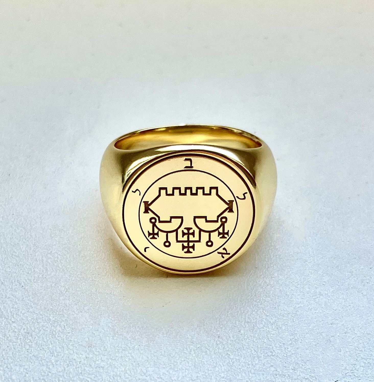 Goetia Belial seal ring witchcraft amulet