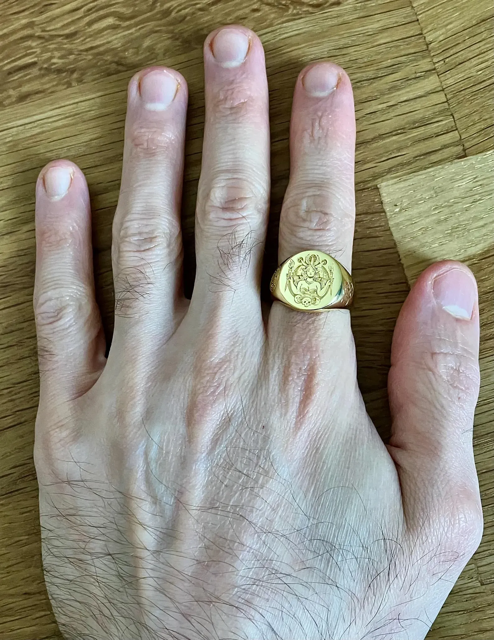 Customised amulet ring