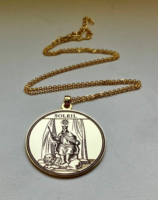 Sun talisman necklace Fortune and success