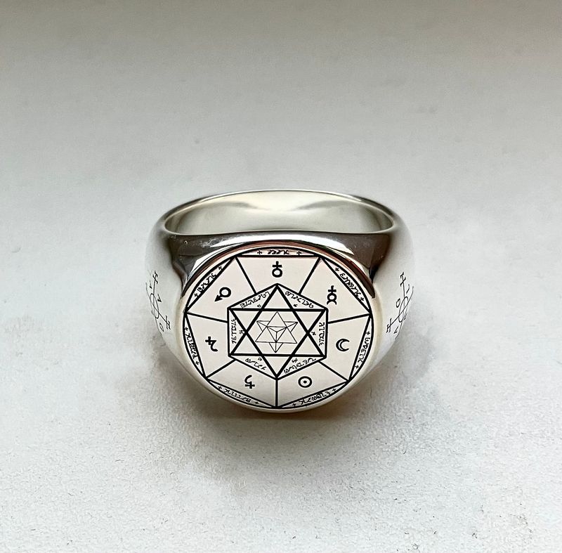 Witchcraft archangels seal ring  talisman
