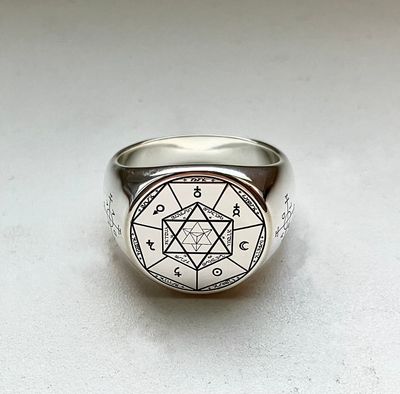 Witchcraft archangels seal ring  talisman