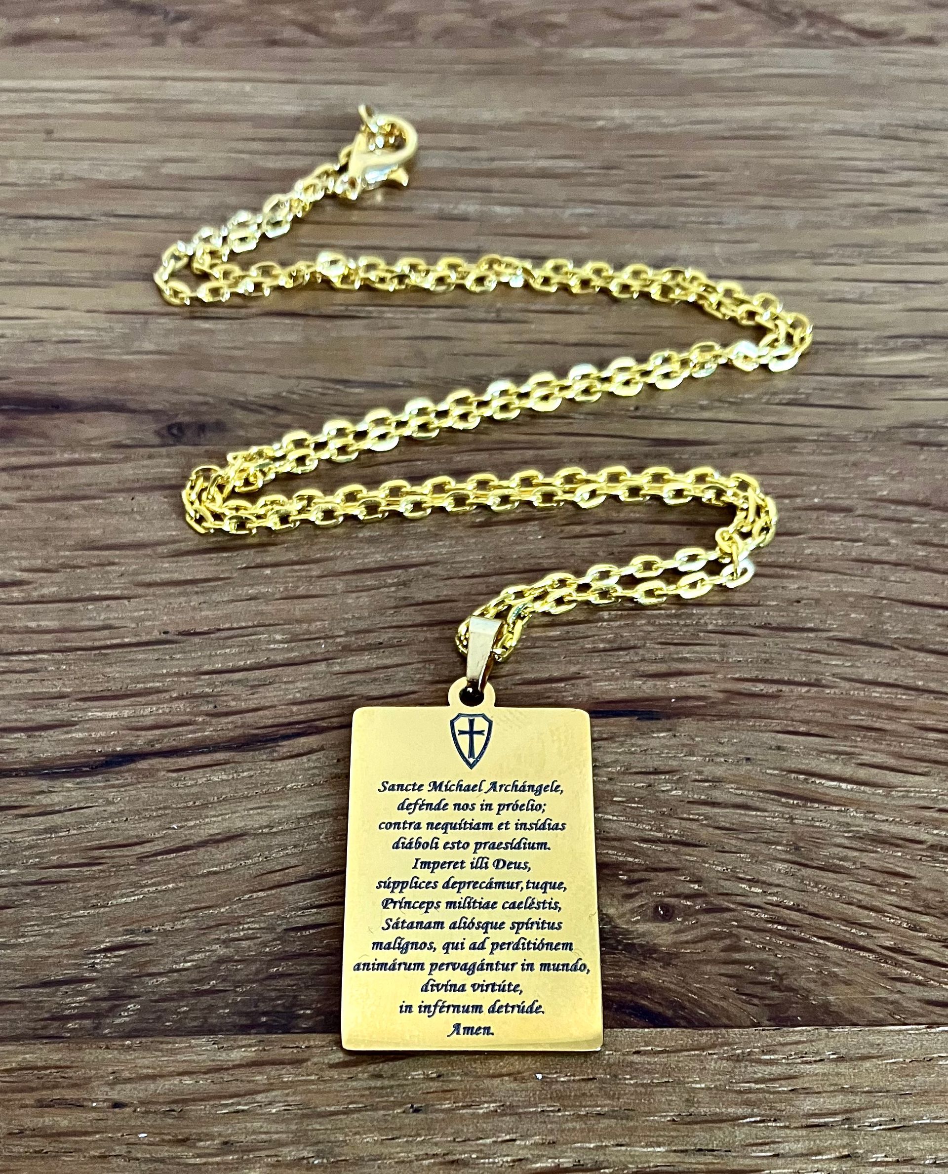 Archangel Michael protection amulet necklace