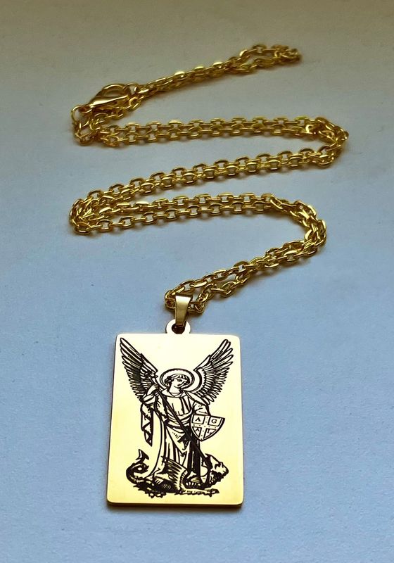 Archangel Michael protection amulet necklace