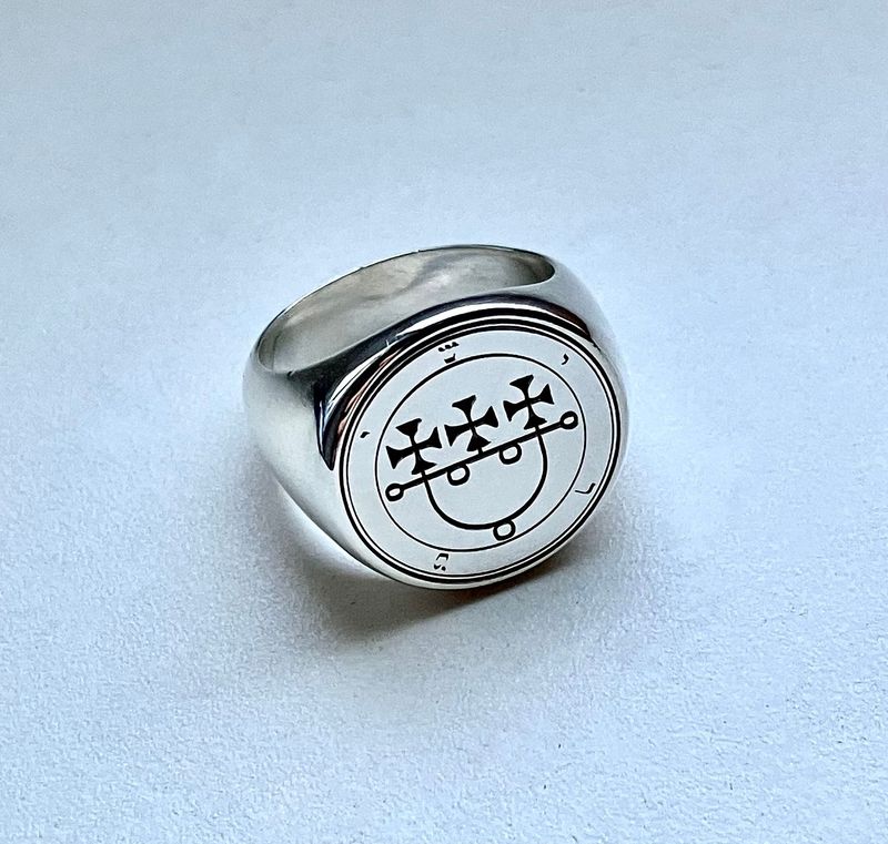 Goetia Sitri seal ring,witchcraft amulet,seal of Solomon