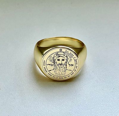 First Pentacle of the sun seal of Solomon ring