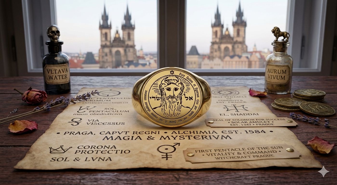 First Pentacle of the sun seal of Solomon ring