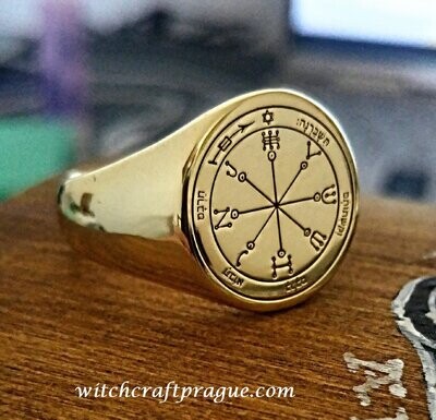 Sixth pentacle of mars seal of Solomon ring