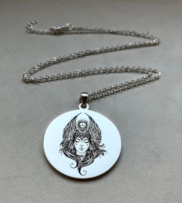 Lilith image necklace