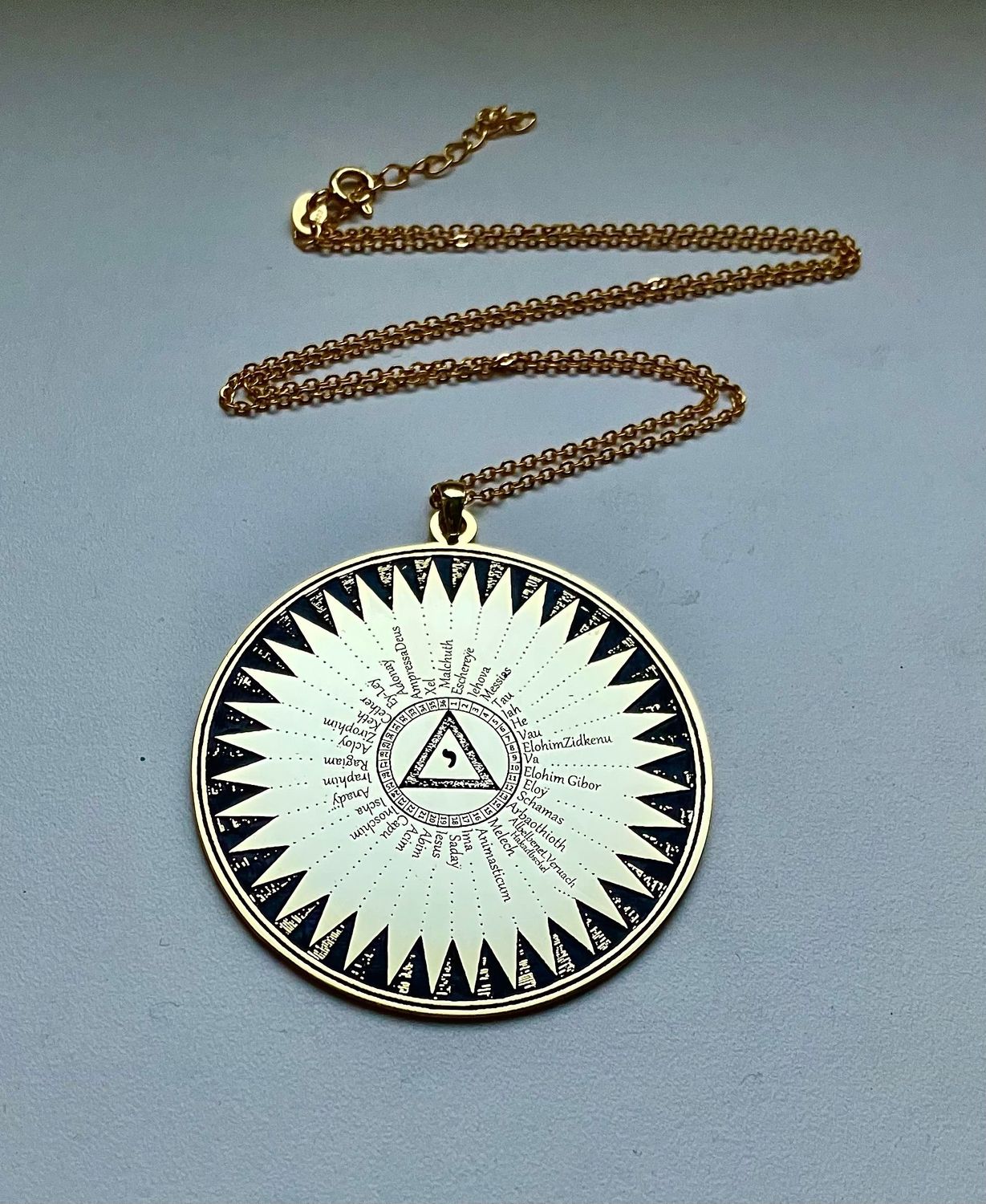 Shemhamforash necklace 72 names of God Talisman