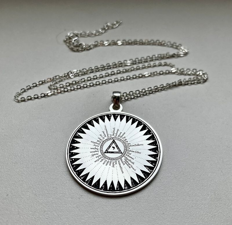 Shemhamforash necklace 72 names of God Talisman Shemhamforash necklace 72 names of God Talisman