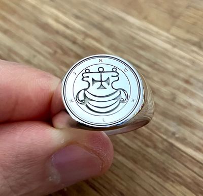 Witchcraft Agares sigil ring Goetia