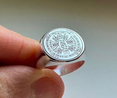 Witchcraft protection from evil amulet ring
