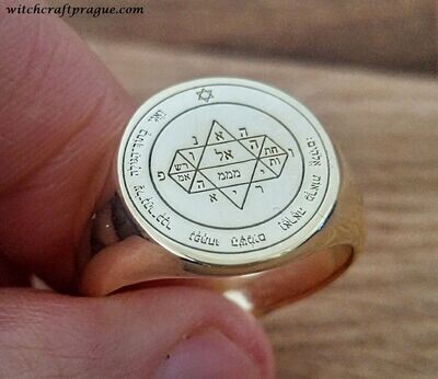 Fifth Pentacle of Jupiter Seal of Solomon ring Fifth Pentacle of Jupiter Seal of Solomon ring