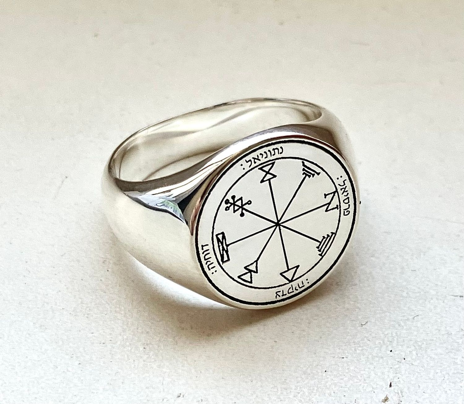 First Pentacle of Jupiter seal of Solomon ring First Pentacle of Jupiter seal of Solomon ring