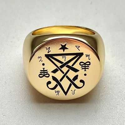 Lucifer Sigil ring amule