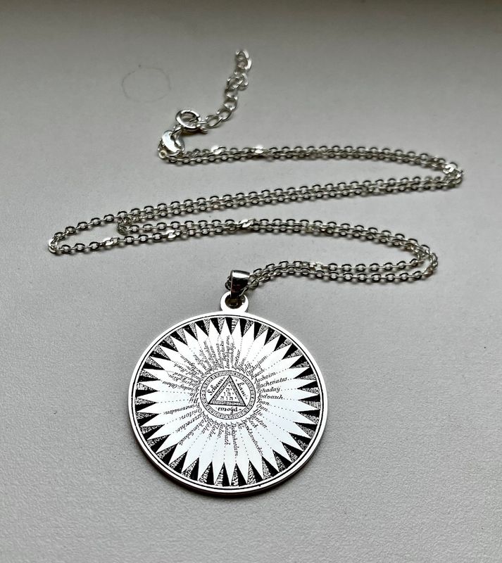 Shemhamforash necklace 72 names of God Talisman Shemhamforash necklace 72 names of God Talisman