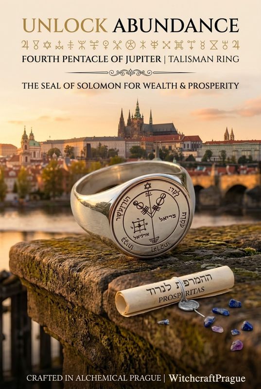 Fourth Pentacle of Jupiter Ring – Wealth  Amulet